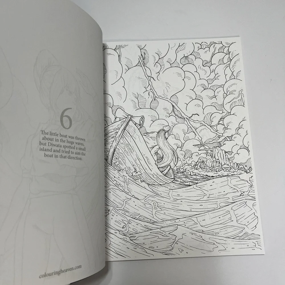 Colouring Heaven Adult Coloring Book ‎ A Colourful Adventure Storybook #76